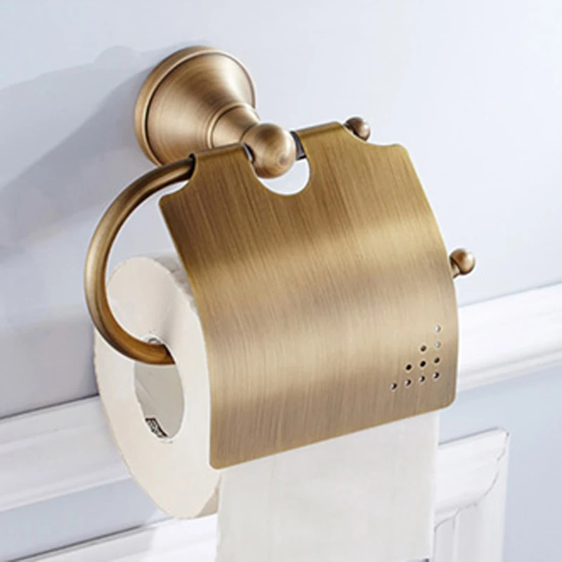 

Золотистый бронзовый держатель для туалетной бумаги, античная стойка для рулонов бумаги, ретро латунный держатель для туалетной бумаги, по...