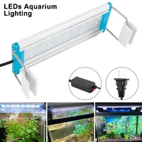 super slim leds aquarium lighting aquatic plant light 18 75cm extensible waterproof clip on lamp for fish tank