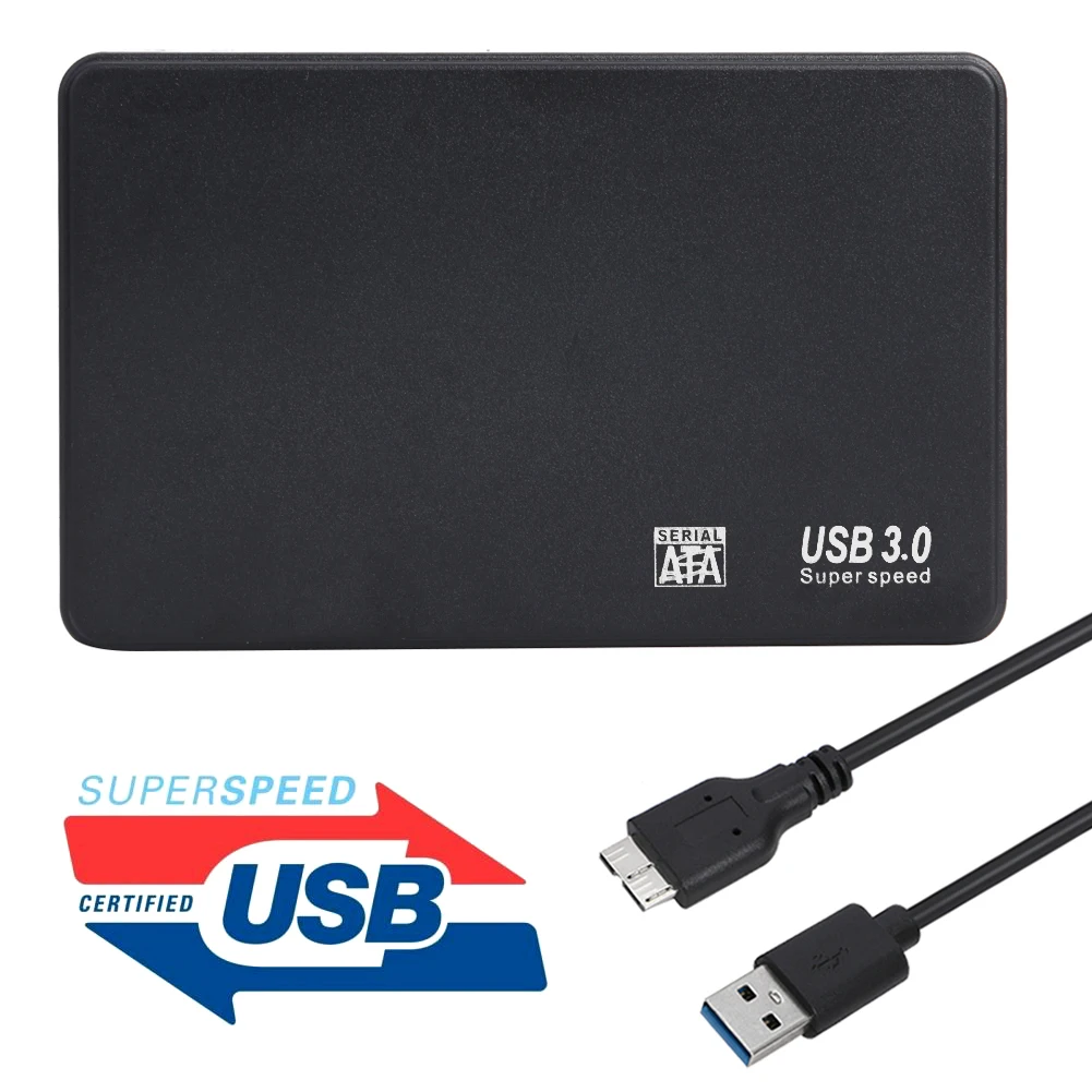 

Жесткий диск USB 3,0 Чехол для мобильного корпуса 2,5 дюймов последовательный порт SATA HDD SSD адаптер ТБ емкость внешняя коробка для ноутбука