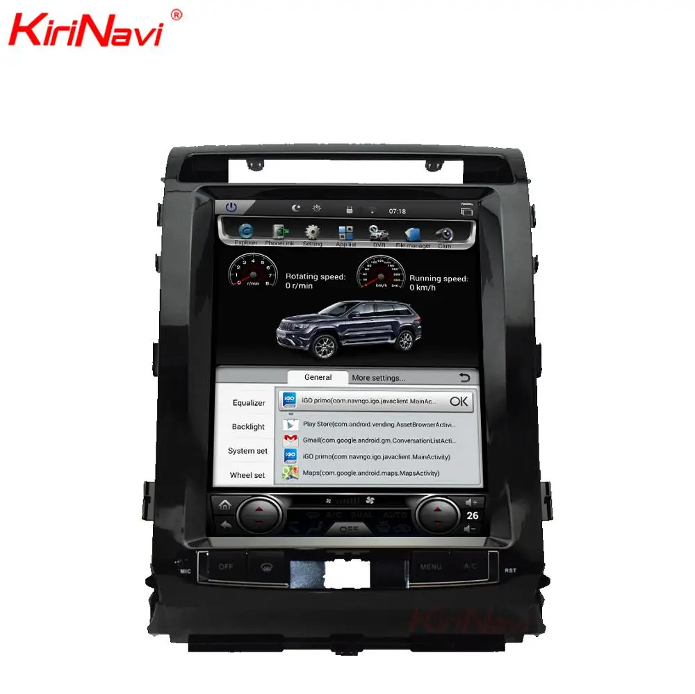 Автомагнитола Kirinavi 12 1 дюйма Android 10 0 для Toyota Land Cruiser автомобильный DVD