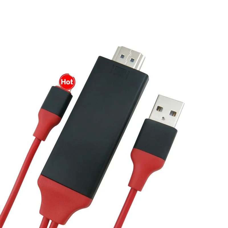 HDMI кабель HD 1080P Кабель-адаптер HD tv для iPhone X 8 plus 7 plus