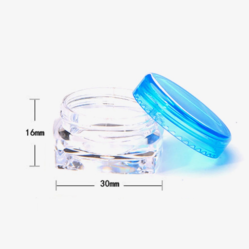 

30pcs Cosmetic Container Plastic Square Foundation Cream Box Makeup Container Lotion Bottle Vials Face Cream Sample Gel Boxes