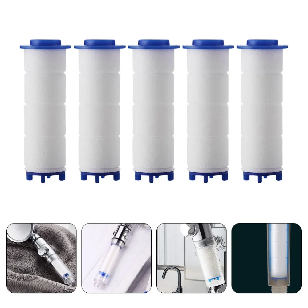 

5Pcs Bathroom Sprinkler Water Filter Practical Filter Cotton White
