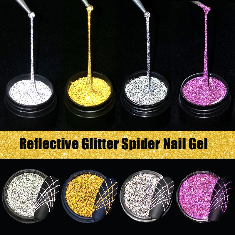 

UR SUGAR 7 мл светоотражающий Блестящий лак для ногтей, эластичная краска для рисования, УФ-гель, впитывающий, оттягивающий Шелковый лак для ног...