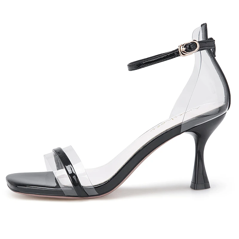 Женские босоножки на высоком каблуке 2020 см черные белые или желтые 11813ABX2259 обувь