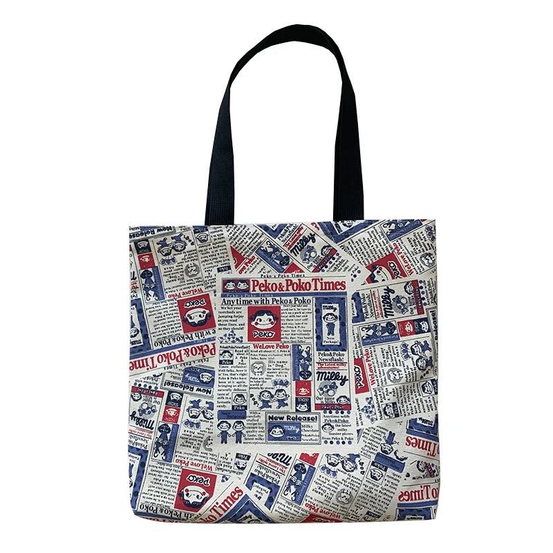 

Canvas Shopper Bags for Women 2021 Large Cotton Cloth Tote Shopping Bag with Print Fashion Eco Handbag Purses Over The Shoulder