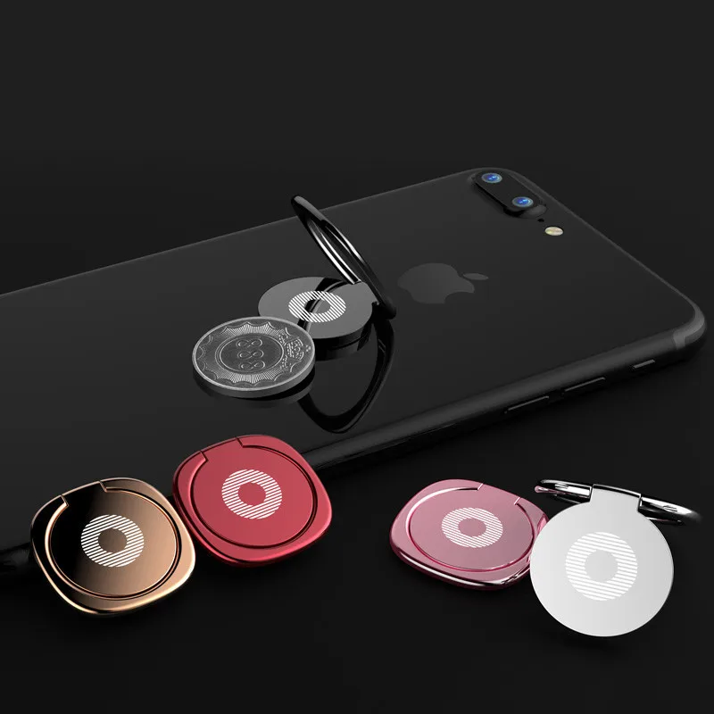 Mini 360 Degree Finger Ring Holder Metal Phone Stand Mount Smartphone Holder for Xiaomi Redmi Note 8 iPhone 7 8 X Mobile Phone