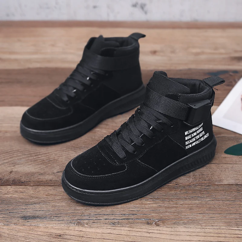 Fashion Women's High Platform Sneakers 2019 Spring Shoes Black Tricolor Breathable1623-p | Спорт и развлечения