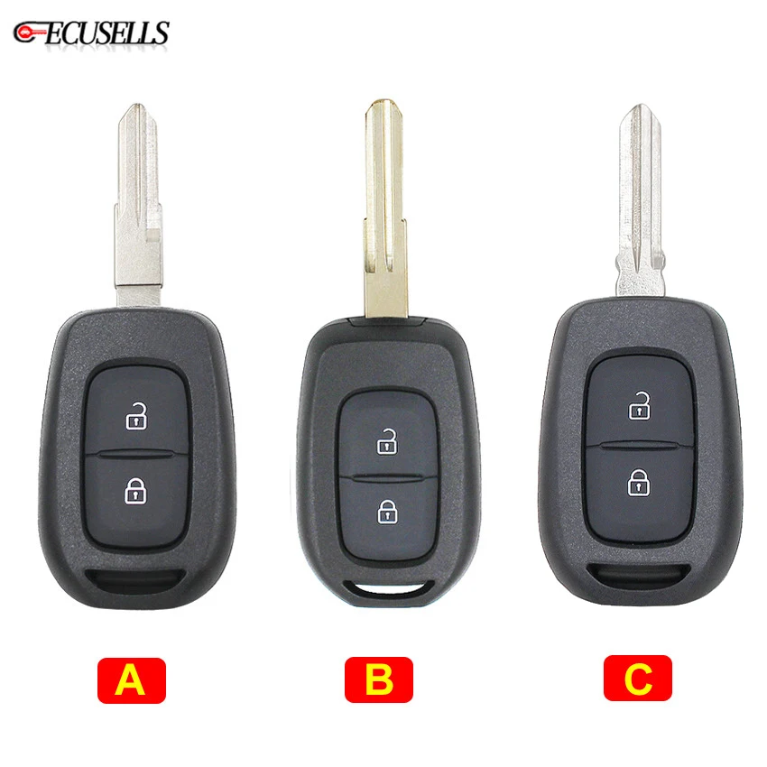 Чехол для смарт ключа с 2 мя кнопками и дистанционным управлением Renault Duster 4 Clio Dokker