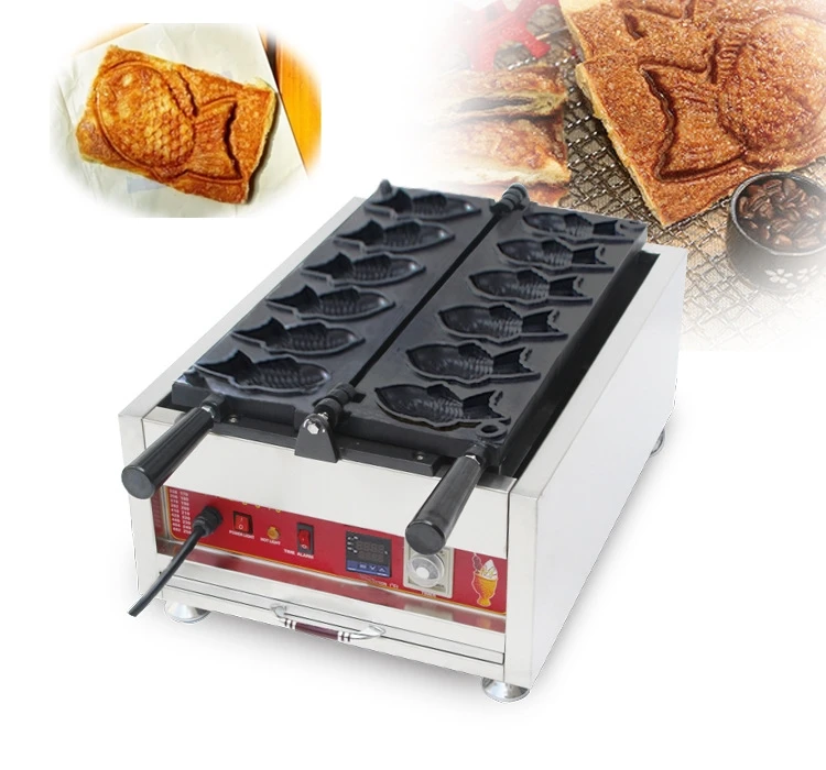Тайваньский круассаны Taiyaki кастрюля коммерческий антипригарный Электрический 6