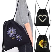 shoulders sport drawstring backpack bag women gym outdoor hiking bags shoulder canvas travel backpacks soft gift storage bags