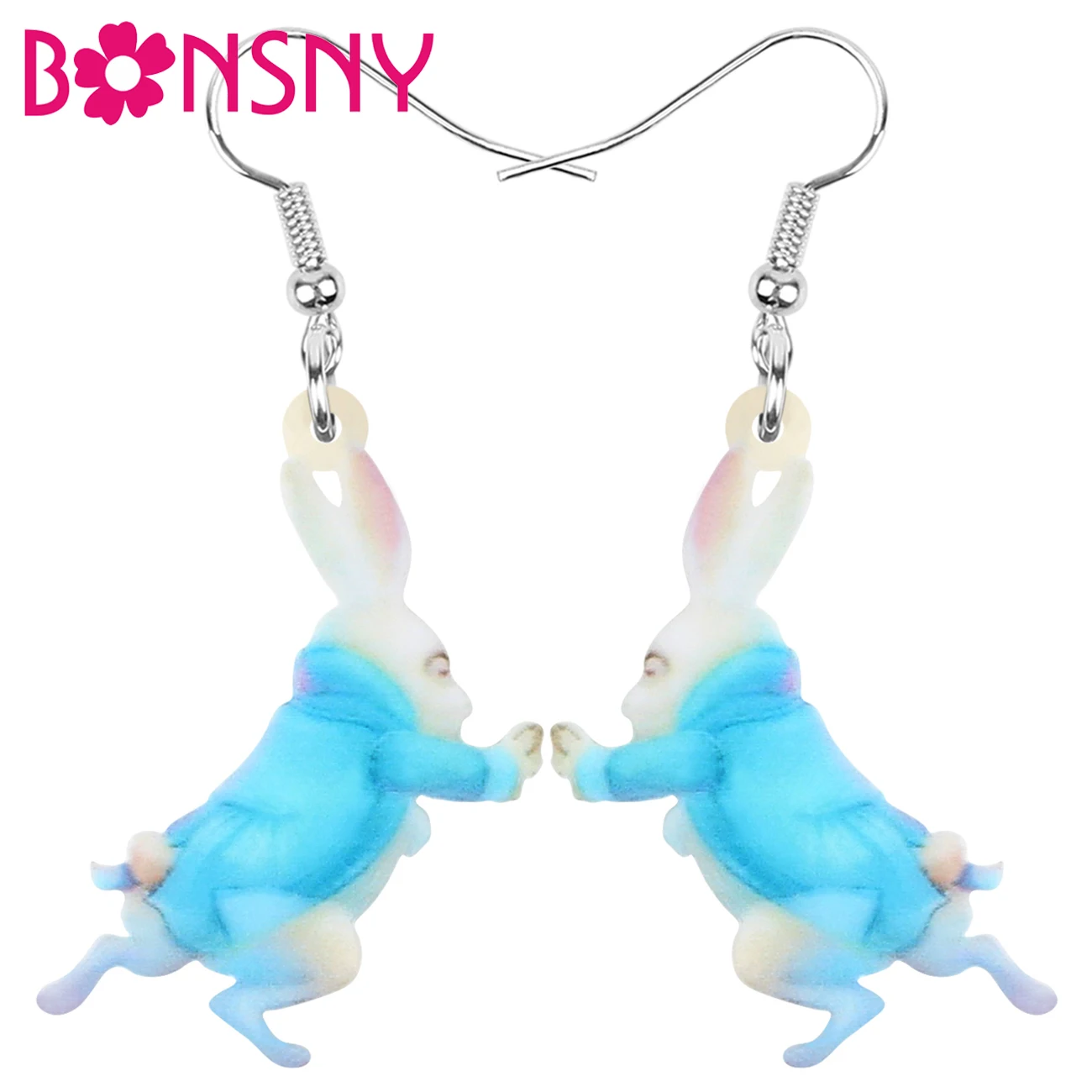 ARWA акриловые пасхальные заячьи серьги с кроликом Длинная подвеска в виде