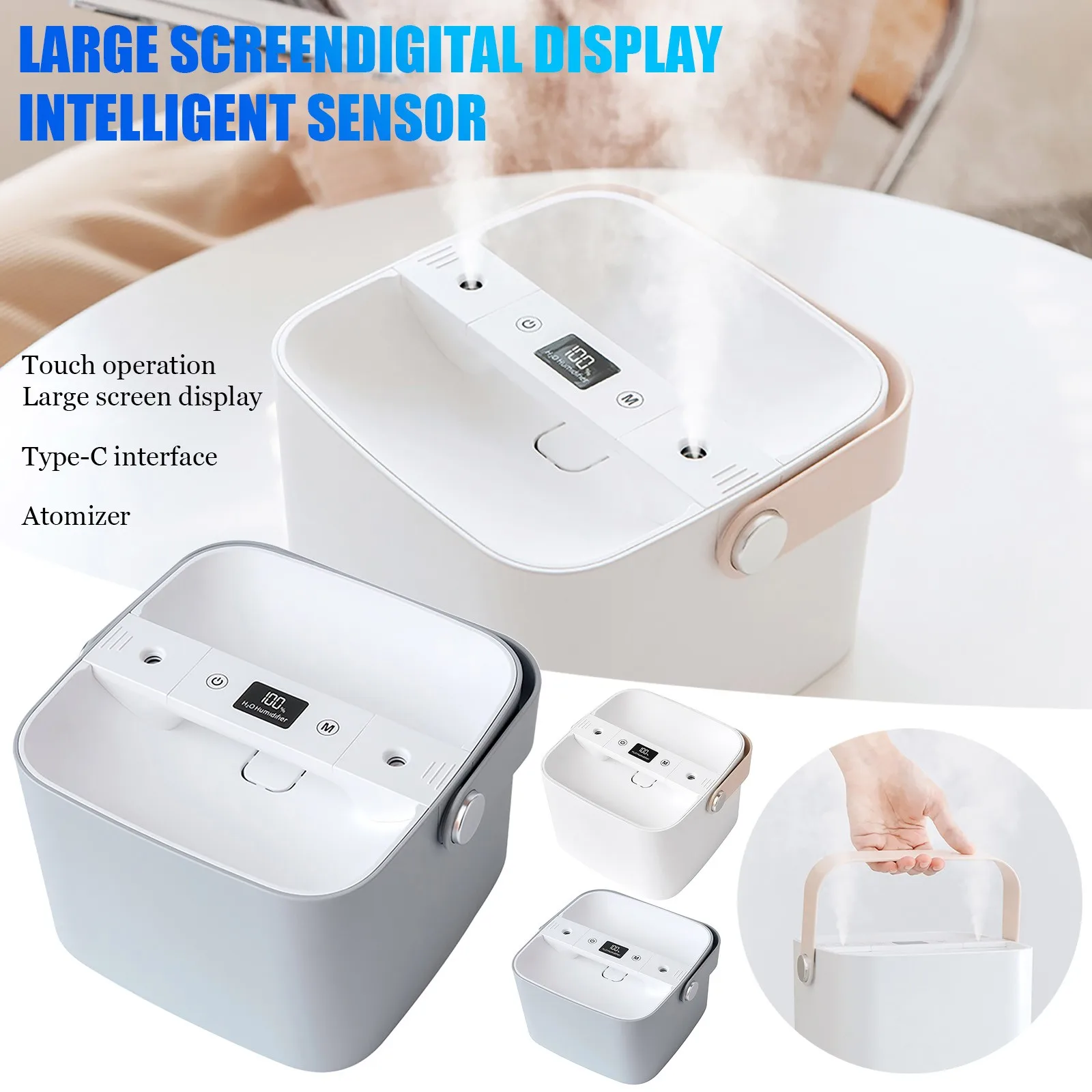 

USB Air Humidifier Portable mini sprayer purifier Air Refresher To Increase Air Humidity Double Spray Household Humidifier 2021