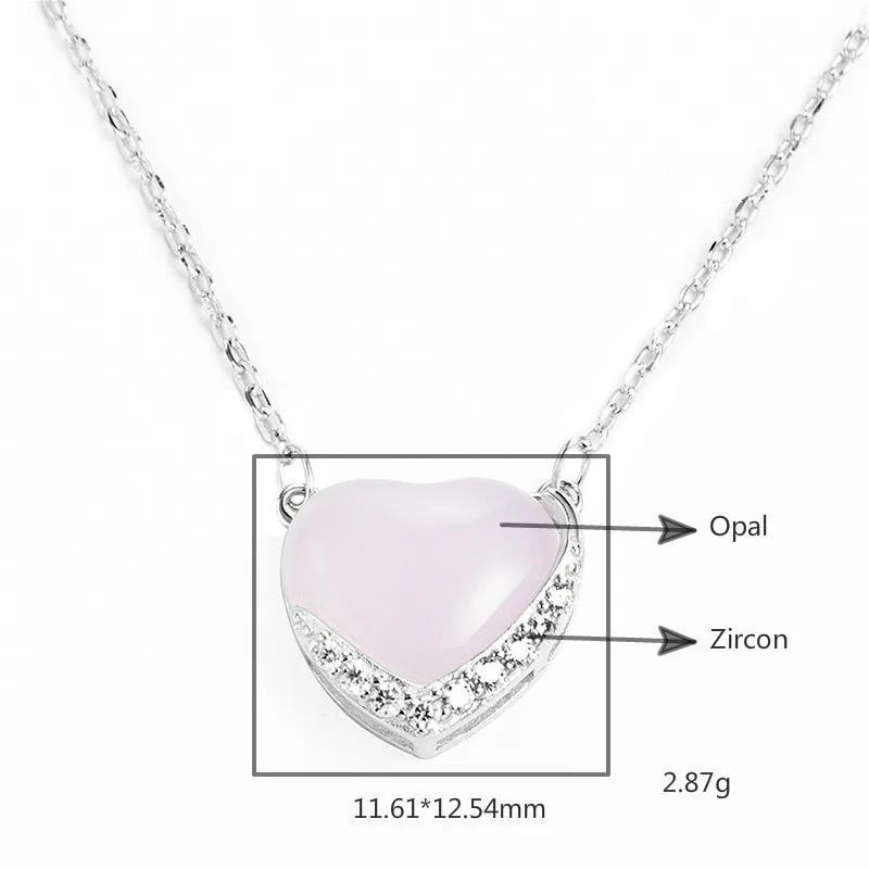 Женское ожерелье из серебра 925 пробы с фианитом|Ожерелья| |