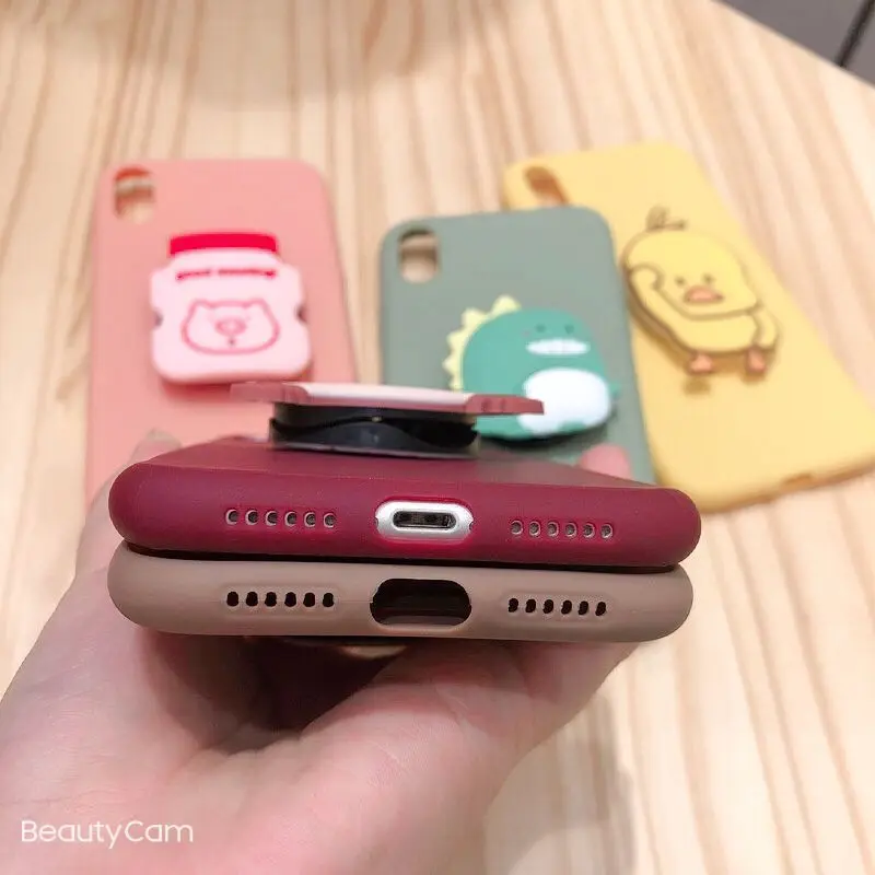 Для Xiaomi Redmi 9A 9C 3D мультфильм милый кронштейн ТПУ мягкий чехол для Note 9 pro Max 8T 9S 8 Pro