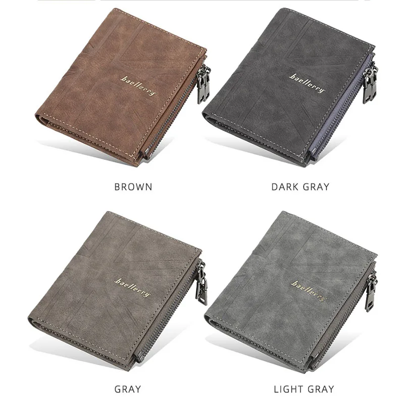 Новинка 2020 модные мужские кошельки винтажный дизайнерский мужской кошелек из
