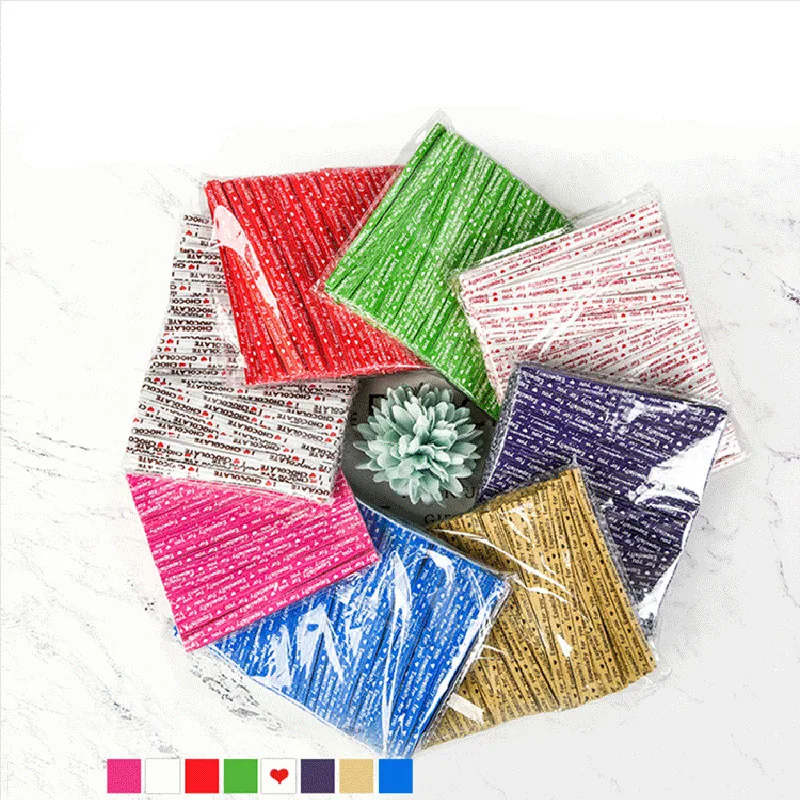

1000pcs 10cm Colorful Twist Tie Letter Packing Sealing Wire Bakery Packing Sealing Bread Cake Decoration