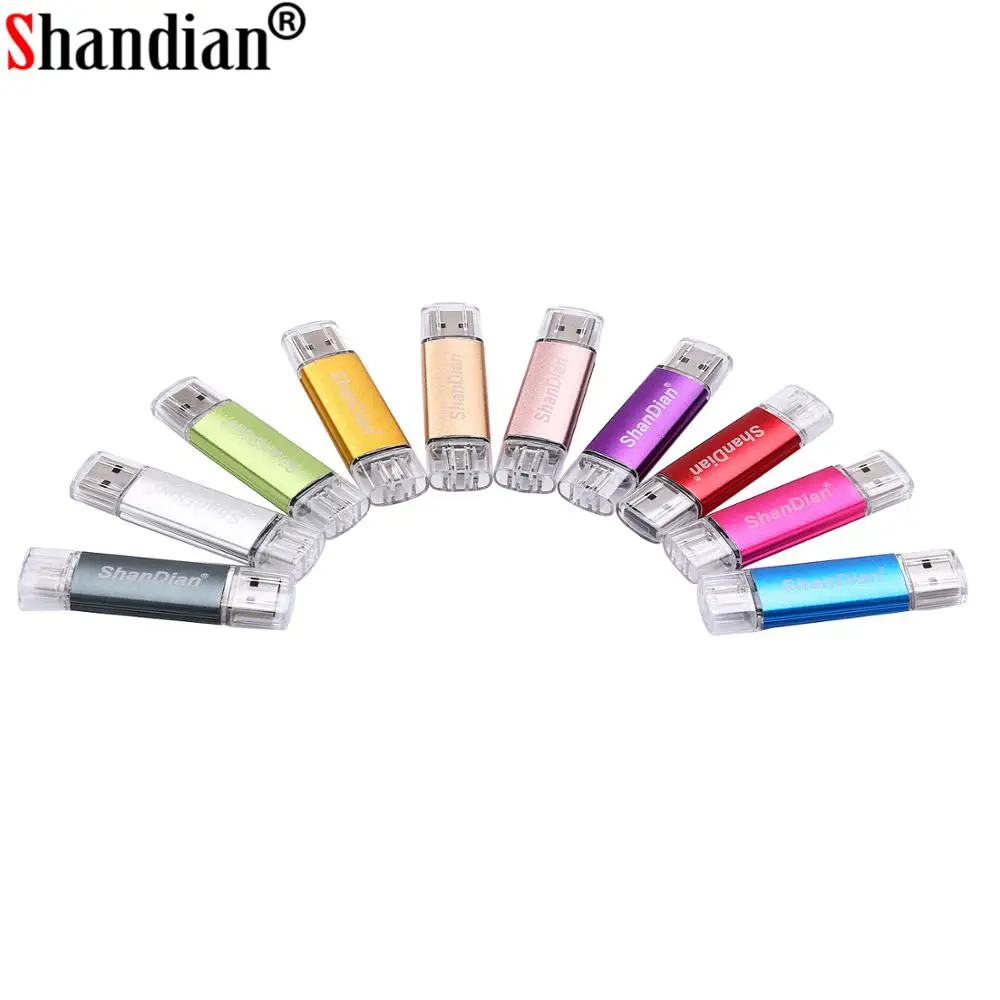 SHANDIAN, смартфон, USB флеш-накопитель, OTG, USB флэш-диск, Микро карта, карта памяти, карта памяти для телефона, U диск, 8 ГБ/16 ГБ/32 ГБ/64 ГБ, флешка