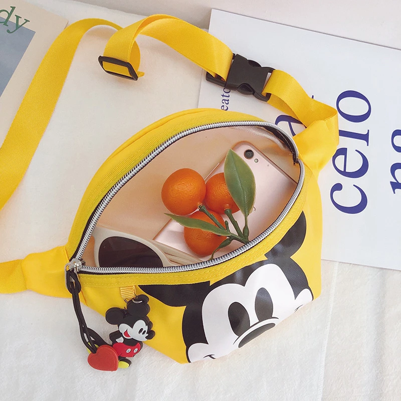 Disney children's Waist bag Chest 2020 new cartoon cute toddlers crossbody mini boys waist mickey mouse | Багаж и сумки