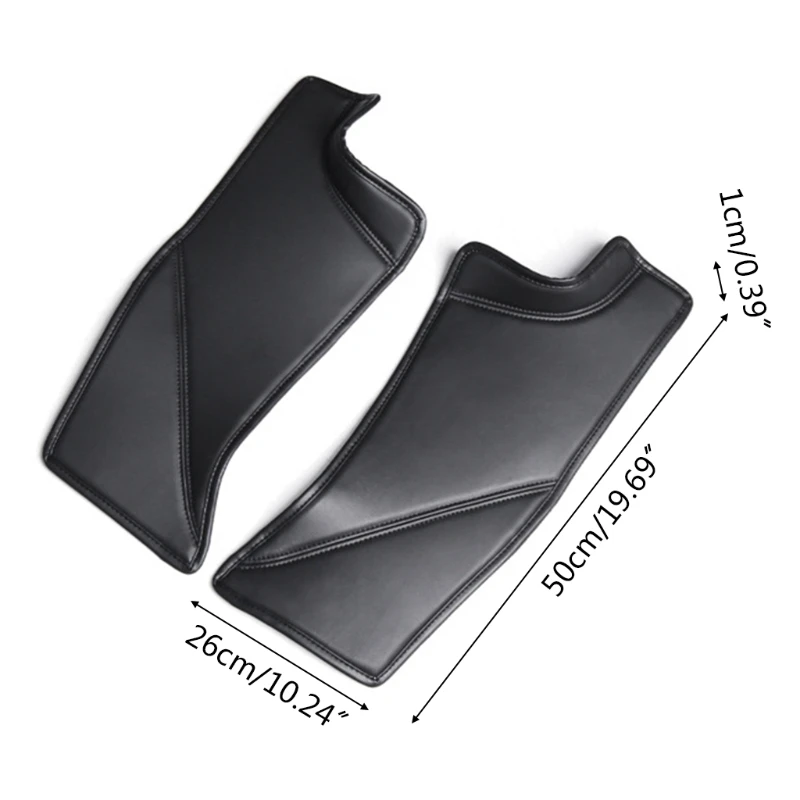 

Door Sill Scuff Plate Guard Velcros Install Anti-stepping Protection for Model Y A5KD