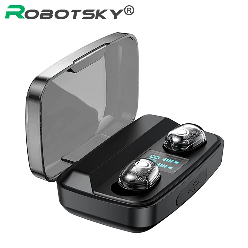 Беспроводные наушники M13C Bluetooth V5.0 1800 мАч внешний аккумулятор HD стерео
