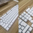 YYDS 104 колпачки клавиш русские прозрачные колпачки для подсветки для выключателя cherry клавиатура MX