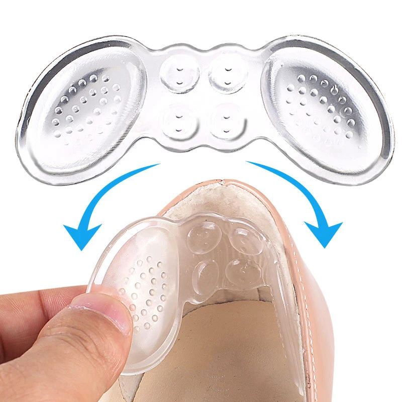 

2Pcs/pair Slow Rebound Butterfly Dispensing Anti-slip Heel Stick For Shoes High Heels Pain Relief Foot Care Insert Women Insoles