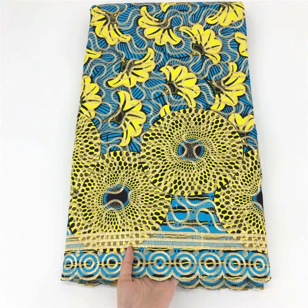 Новейшая Настоящая Африканская кружевная ткань с гарантированным воском