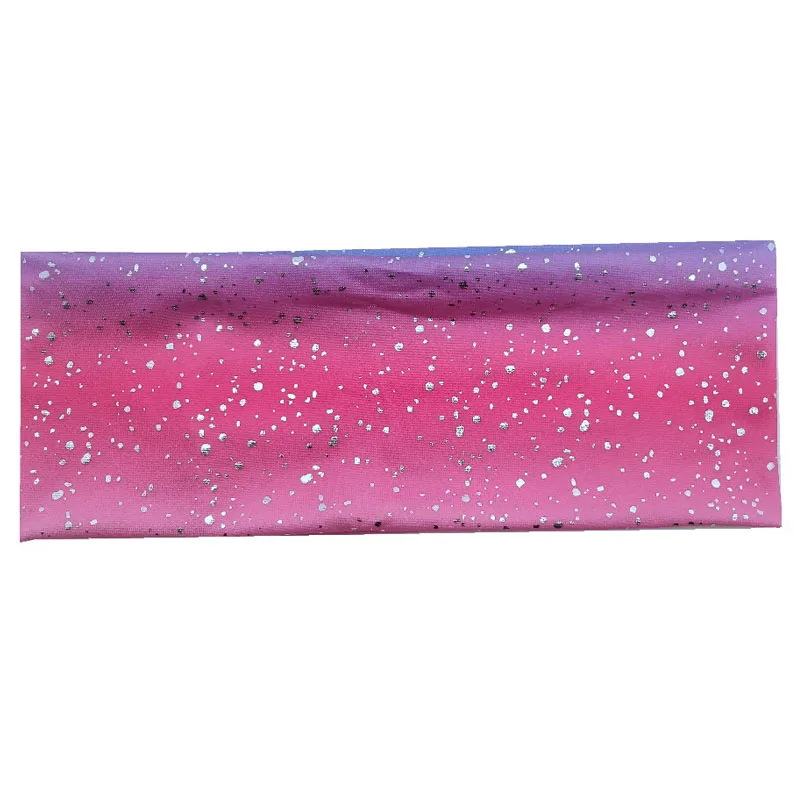 

P191039 The new spandex personalized gradient fabric is paired with shiny little fashion lady headbands