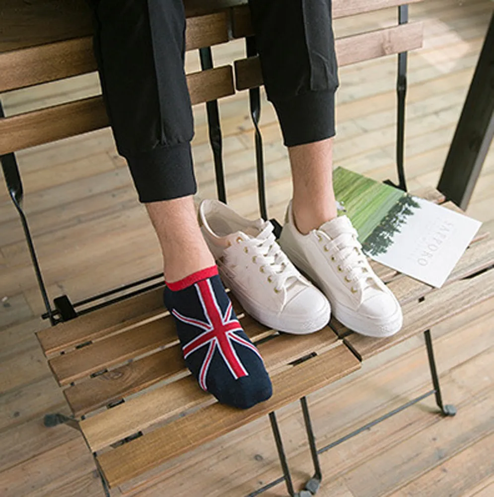 Мужские носки весна лето невидимые башмачки нескользящие из силикагеля мужские