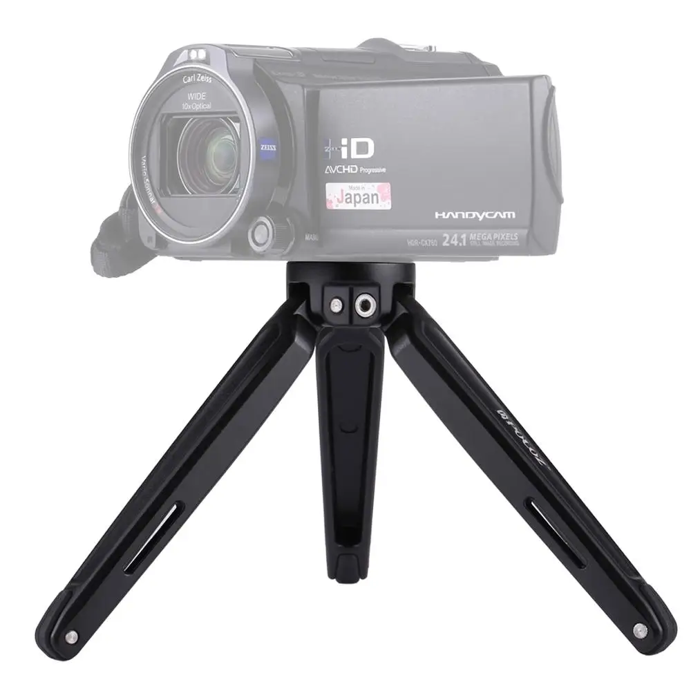 Карманный металлический Настольный мини-штатив с резьбовым адаптером 1/4-3/8 дюйма