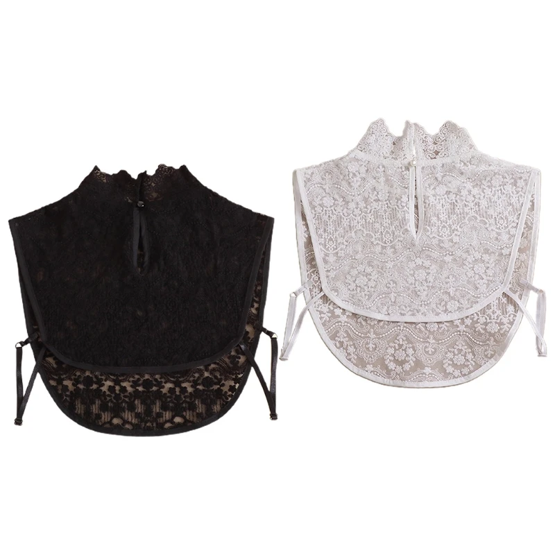 

K3NF женская элегантная блузка с воротником-стойкой в Королевском Стиле с вышивкой и цветочным кружевом короткая рубашка блузка с вырезом дл...