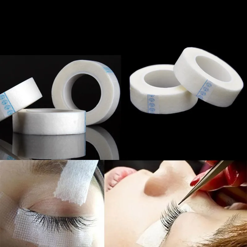 10 рулонов волокно для наращивание ресниц Professional Free Eye Pads белая лента под глазами