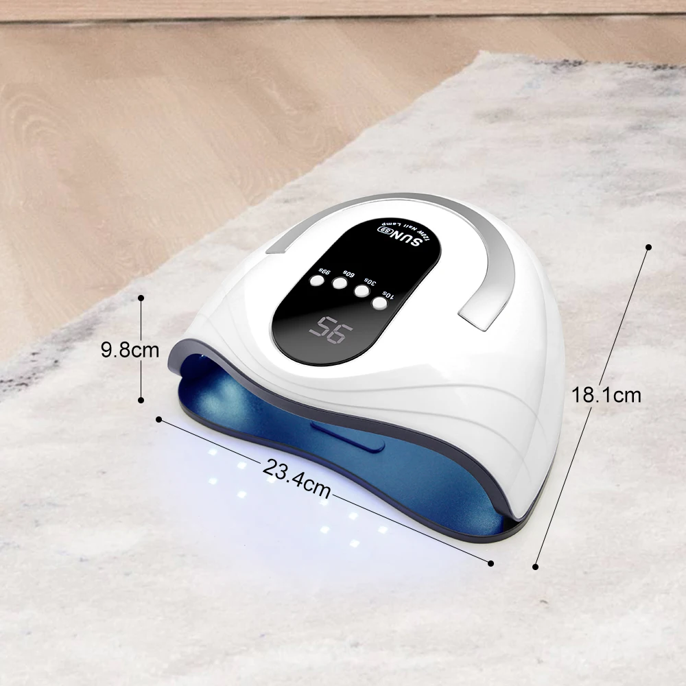 

LKE Nail Dryer 120W Nail Lamp UV LED Lamp For All Gel Nail Polish With Automatic Sensor LCD Display 4 Timer Lamp Of Nail Art