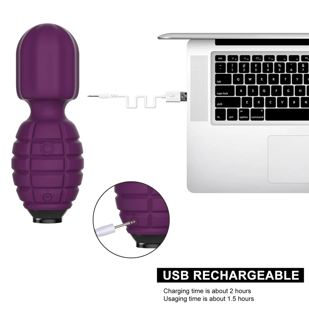 Мини-игрушки для секса вибратор AV в виде волшебной палочки перезаряжаемый