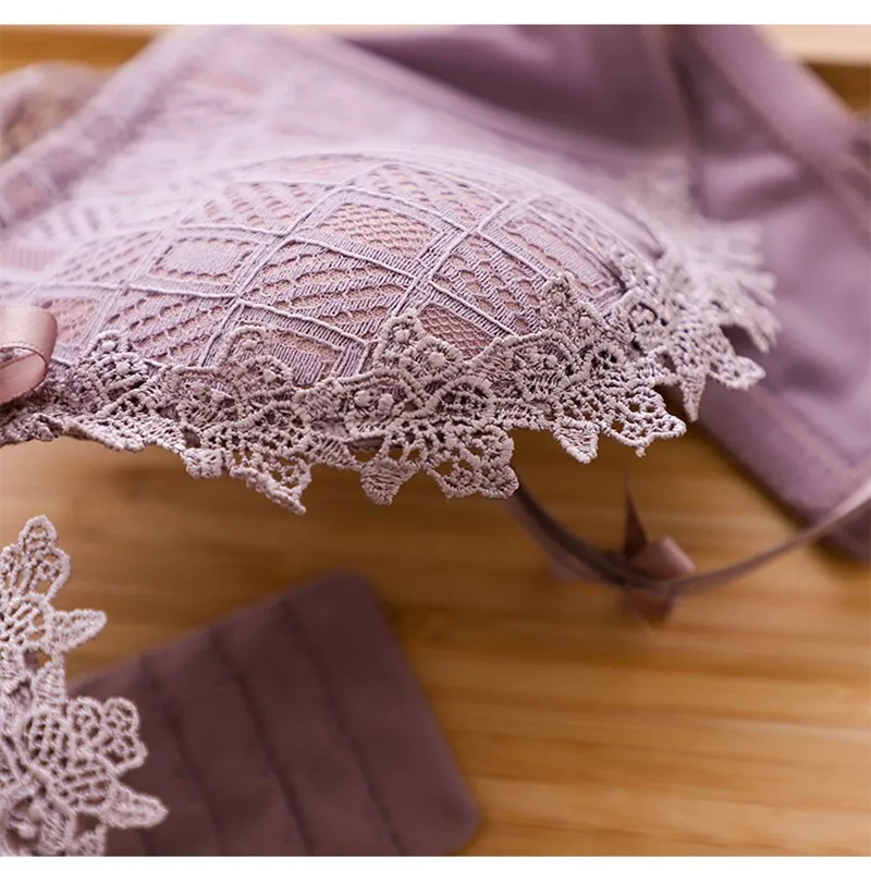 Толстое нижнее белье регулируемый закрытый бюстгальтер пуш-ап без стального