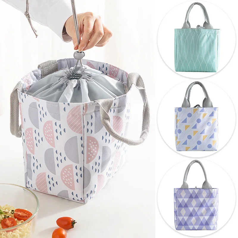 Милые сумки для обеда женщин изолированная Термосумка хранения еды контейнер