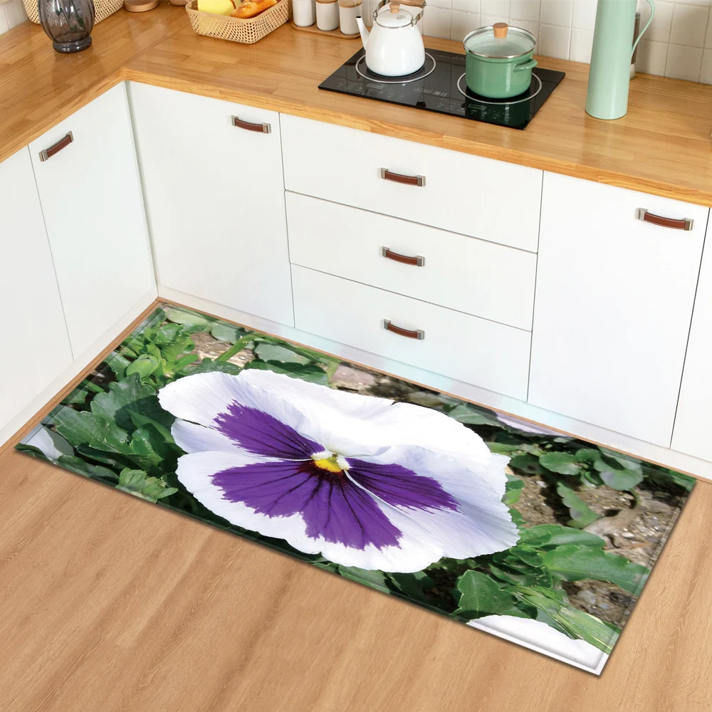 Коврик для ванной домашний ковер гостиной кухни коврик входной двери с цветочным