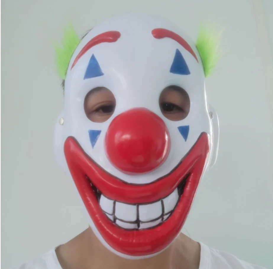Маска клоуна косплей Хэллоуин ужасная маска на половину лица | Дом и сад