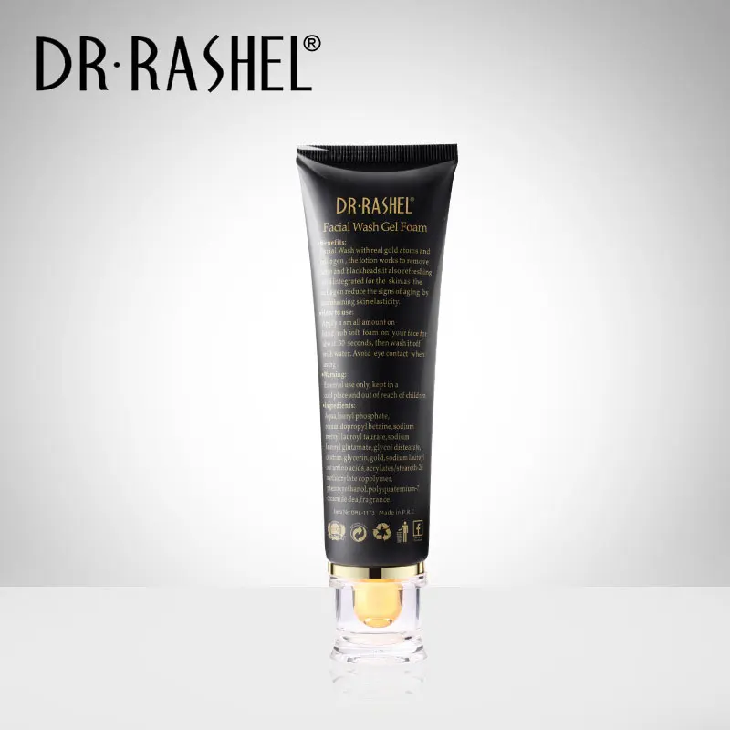Гель для мытья лица DR.RASHEL отбеливание золотистых элементов 24K гель из пенопласта