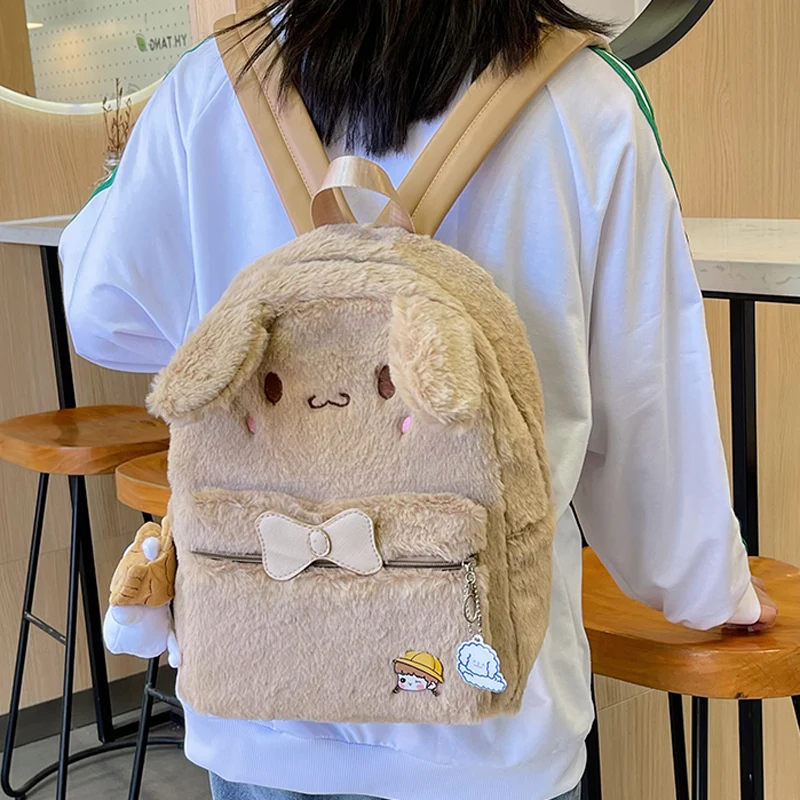 

Cartoon Plush Woman Backpack Cute School Backpacks Female College Student Schoolbag for Teenage Girls 2022 New Kawaii Backpack