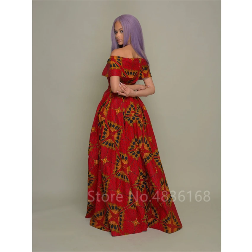 Сексуальное платье-труба Женская африканская одежда 2022 Дашики с принтом модные