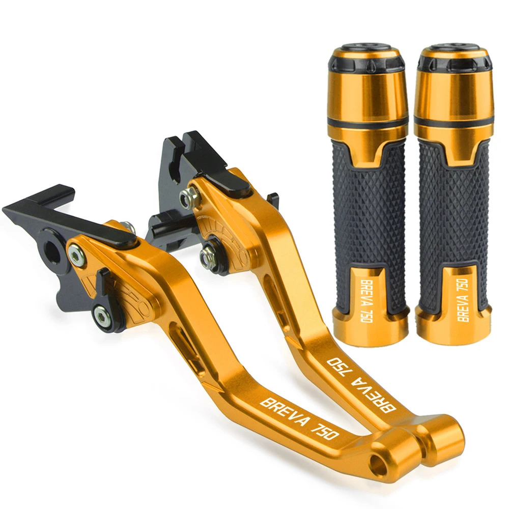 

For MOTO GUZZI BREVA750 2004-2009 2005 2006 2007 Motorcycle aluminum Accessories Handle Grips Handlebar Short Brake Clutch Lever