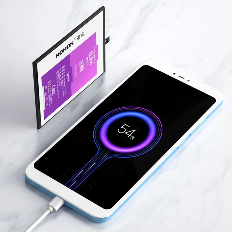 Аккумулятор NOHON сменный для Xiaomi Redmi 6/6A/5 Plus/4 Pro/3/3S/5A/4A/4X | Мобильные телефоны и