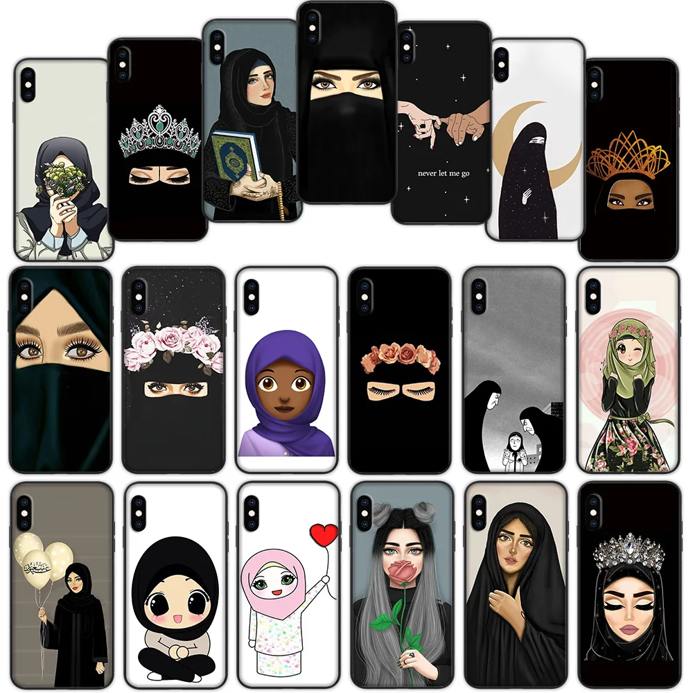 Мусульманская мусульманская девочка Королева Корона мягкий чехол для iPhone 7 8 6 6S 5