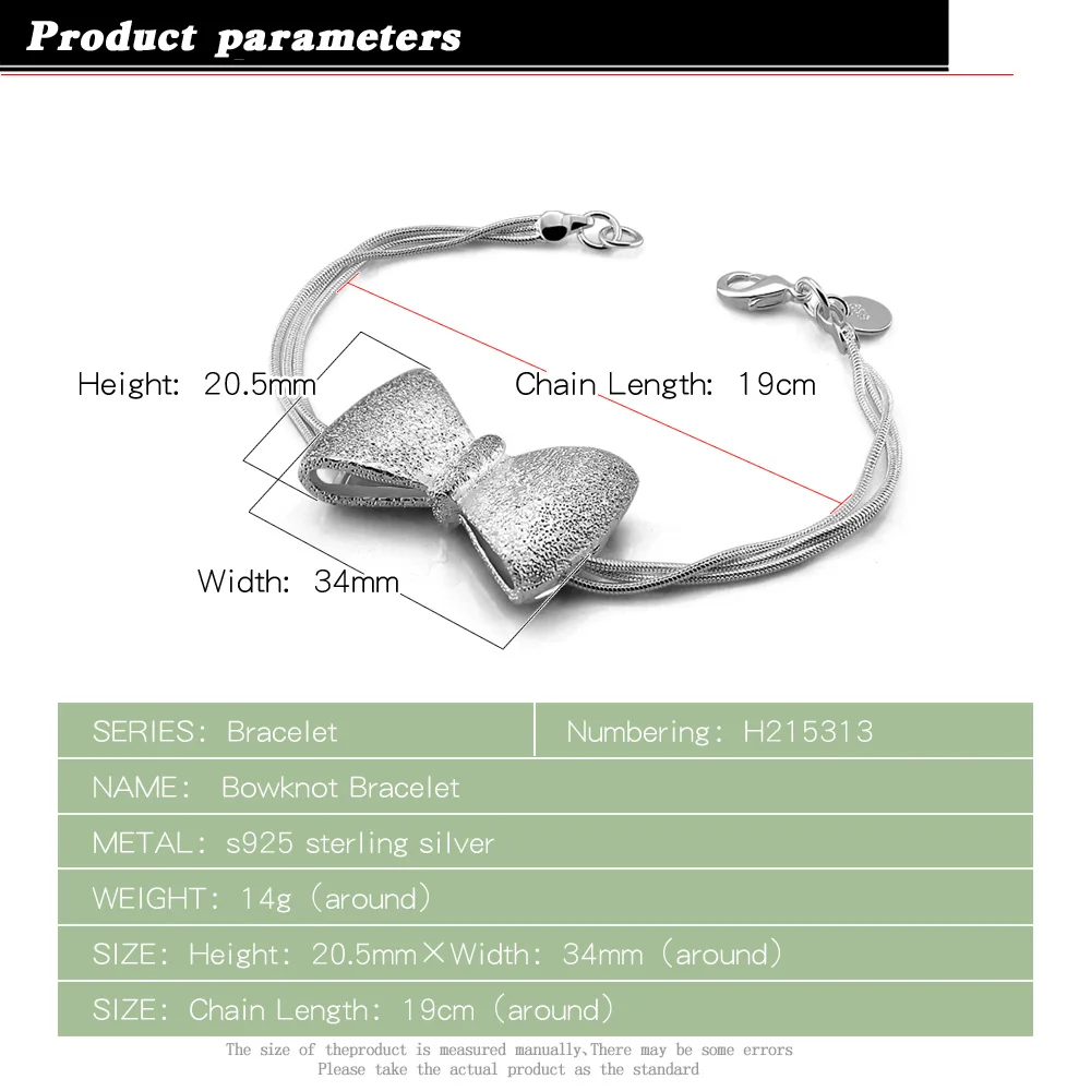 Женский браслет с бантом и бахромой винтажный из серебра 925 пробы в стиле панк 2021 |