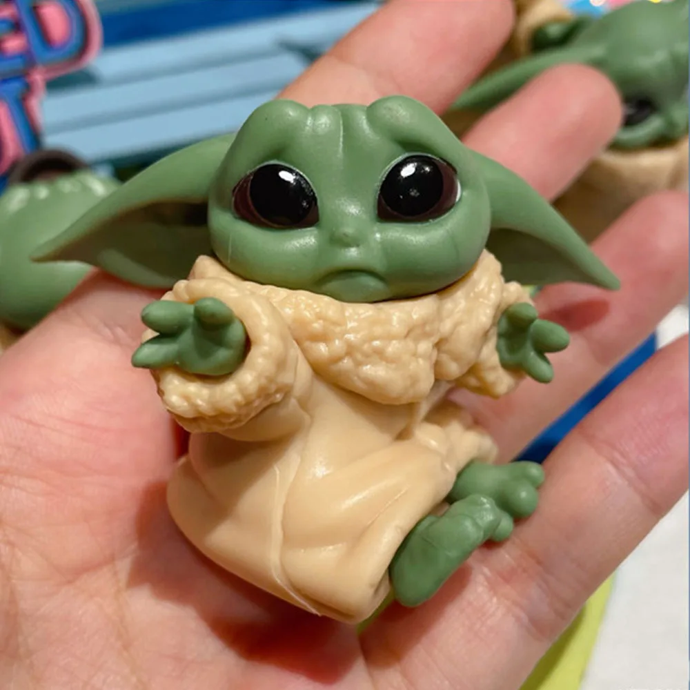 5 шт./компл. Disney Детские йода Фигурки 6 см модель украшения игрушка кавайная одежда