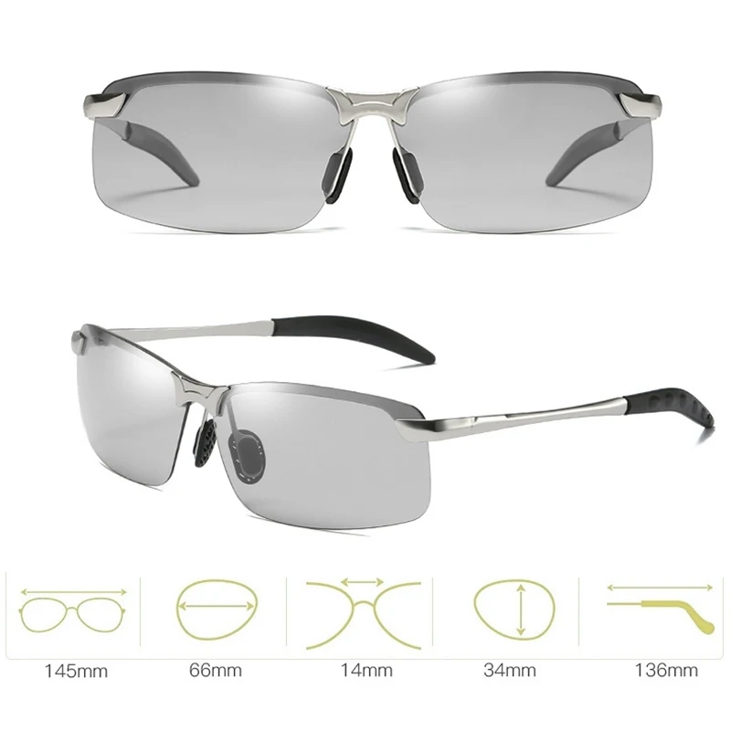 Поляризованные солнцезащитные очки HD для вождения из сплава с ночным видением