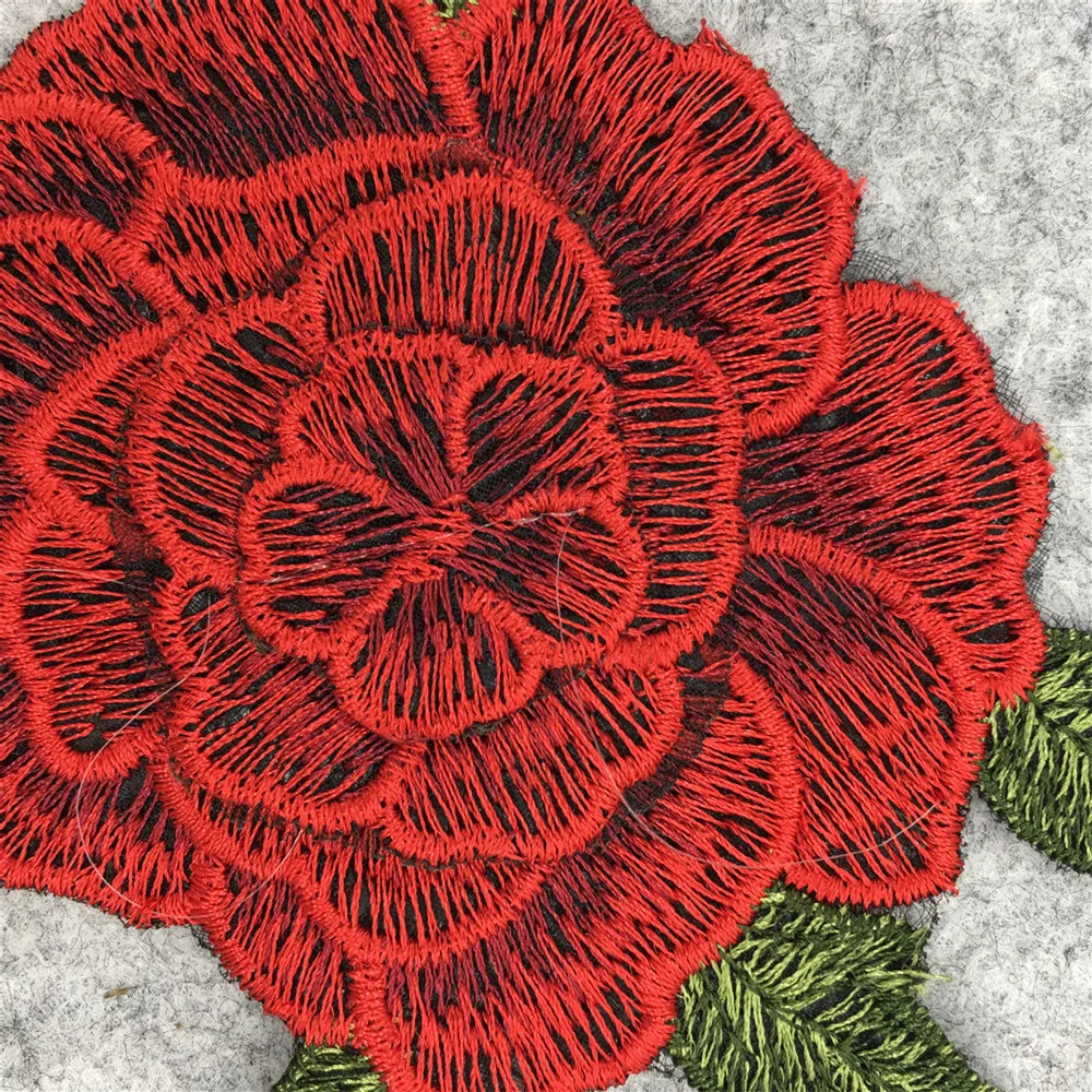 Модный кружевной воротник DIY Вышивка Шитье большой цветок льняная парча скатерть украшение из ткани декоративные аксессуары
