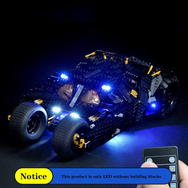 

Compatible with 76240 The Dark Knight Chariot LED light (LED light only, no brick model)